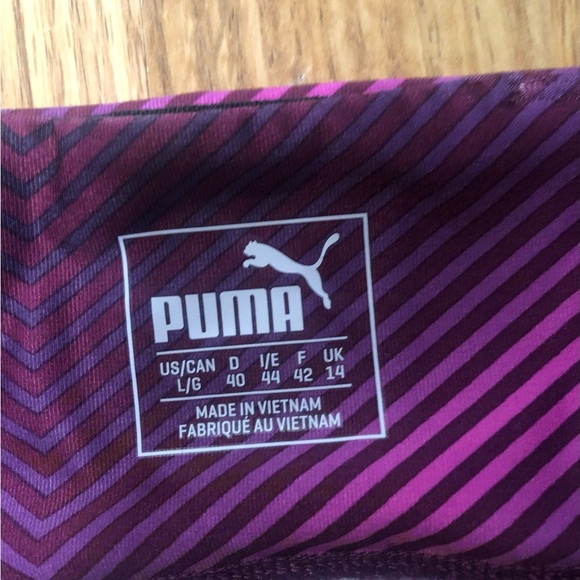 Puma black/pink Capri legging size large - Picture 2 of 3